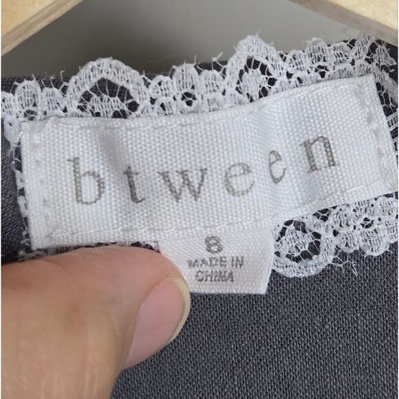 btween Gray Tailored Open Vest Girl's Size 8 - Picture 5 of 6